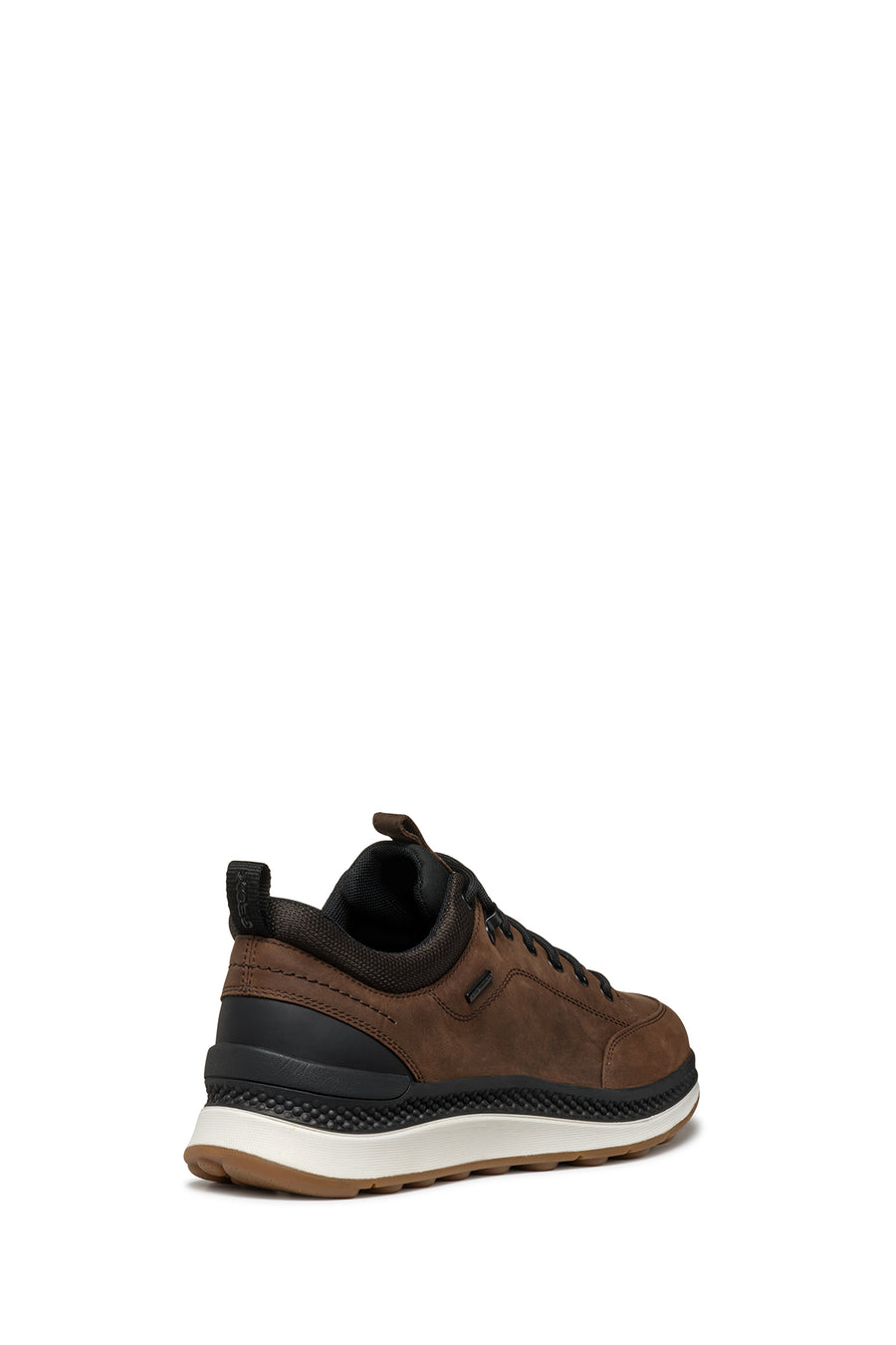 Geox Men's Brown U Spherica Active Lace-Up Waterproof Leather Sneaker
