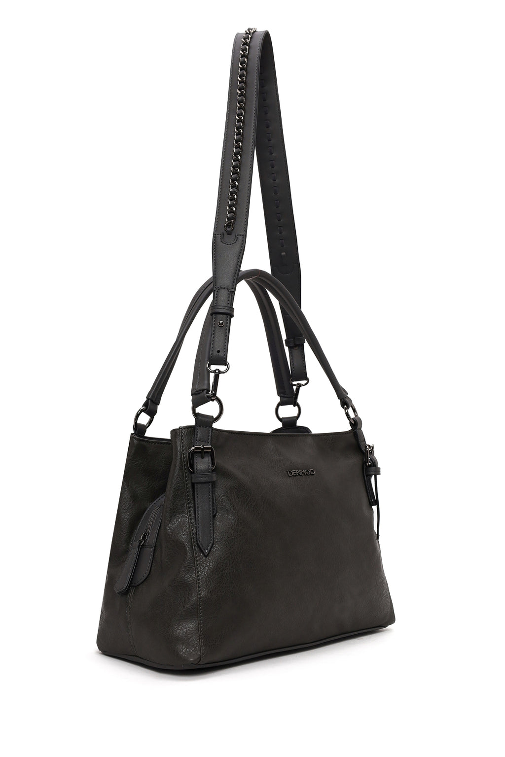 Kadın Gri Uzun Askılı Omuz Çantası