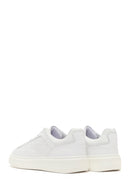 Erkek Beyaz Bağcıklı Deri Sneaker | Derimod