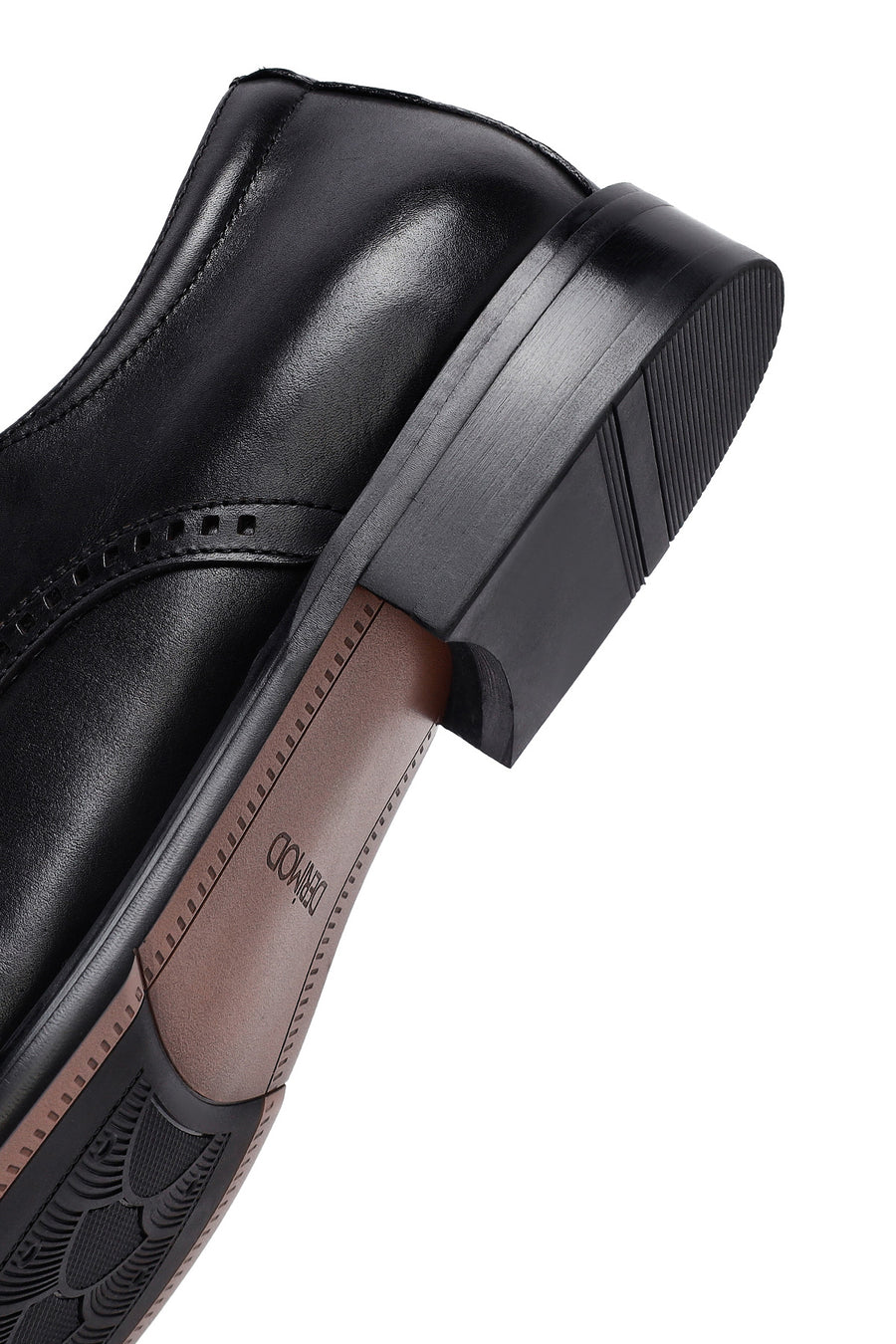 Men's Black Lace-Up Leather Classic Shoes
