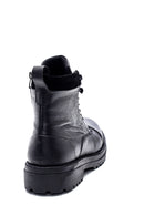 Men's Leather Zippered Boots | Derimod