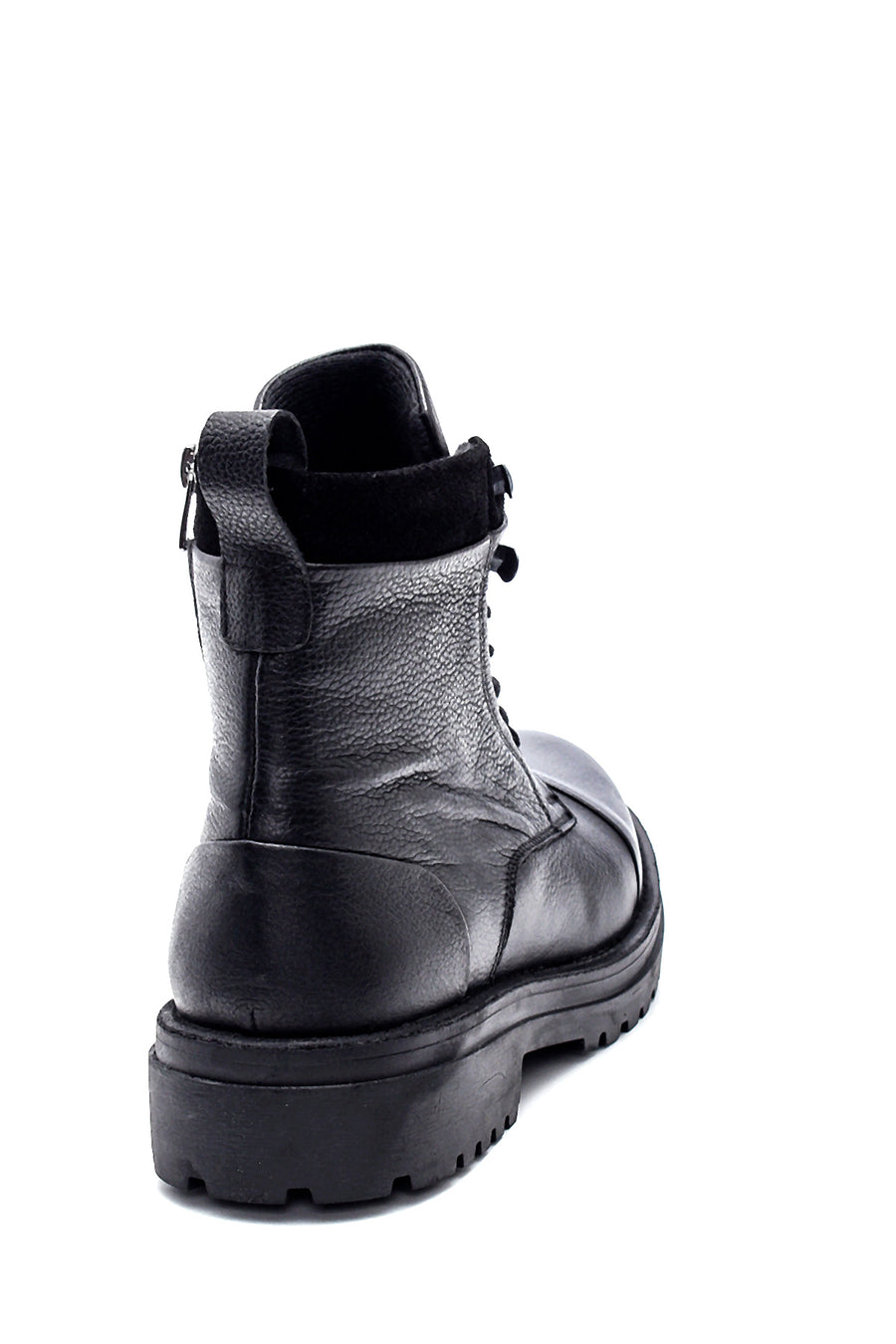 Men's Leather Zippered Boots