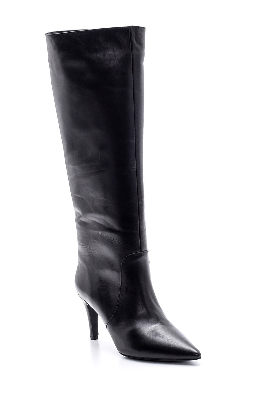 Kadın Deri Topuklu Çizme