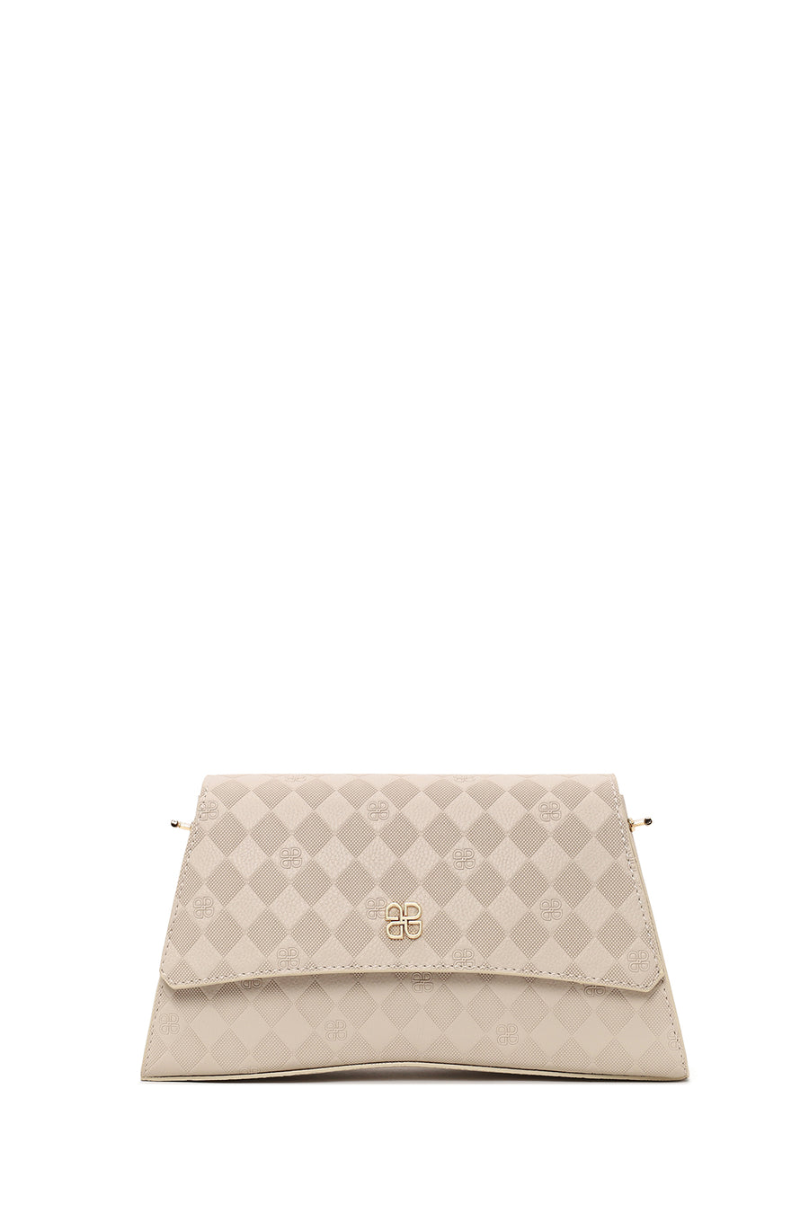 Woman Cream Printed Classic Shoulder Bag