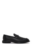 Erkek Siyah Tokalı Deri Klasik Loafer | Derimod