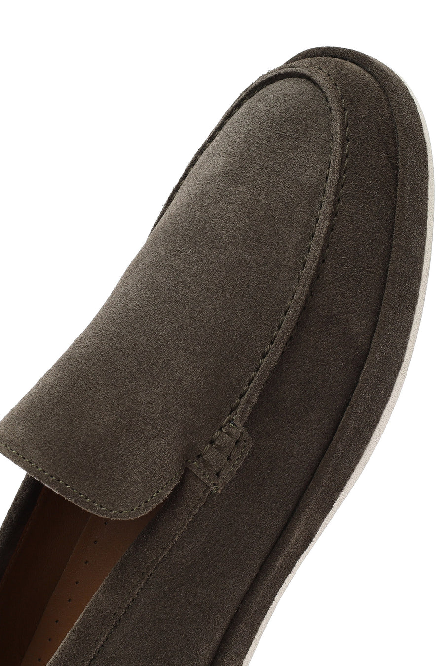 Men's Khaki Suede Leather Loafer