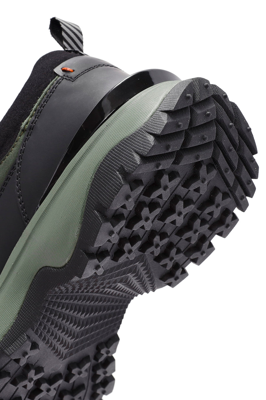 Men's Green Lace-Up Nubuck Leather Sneaker