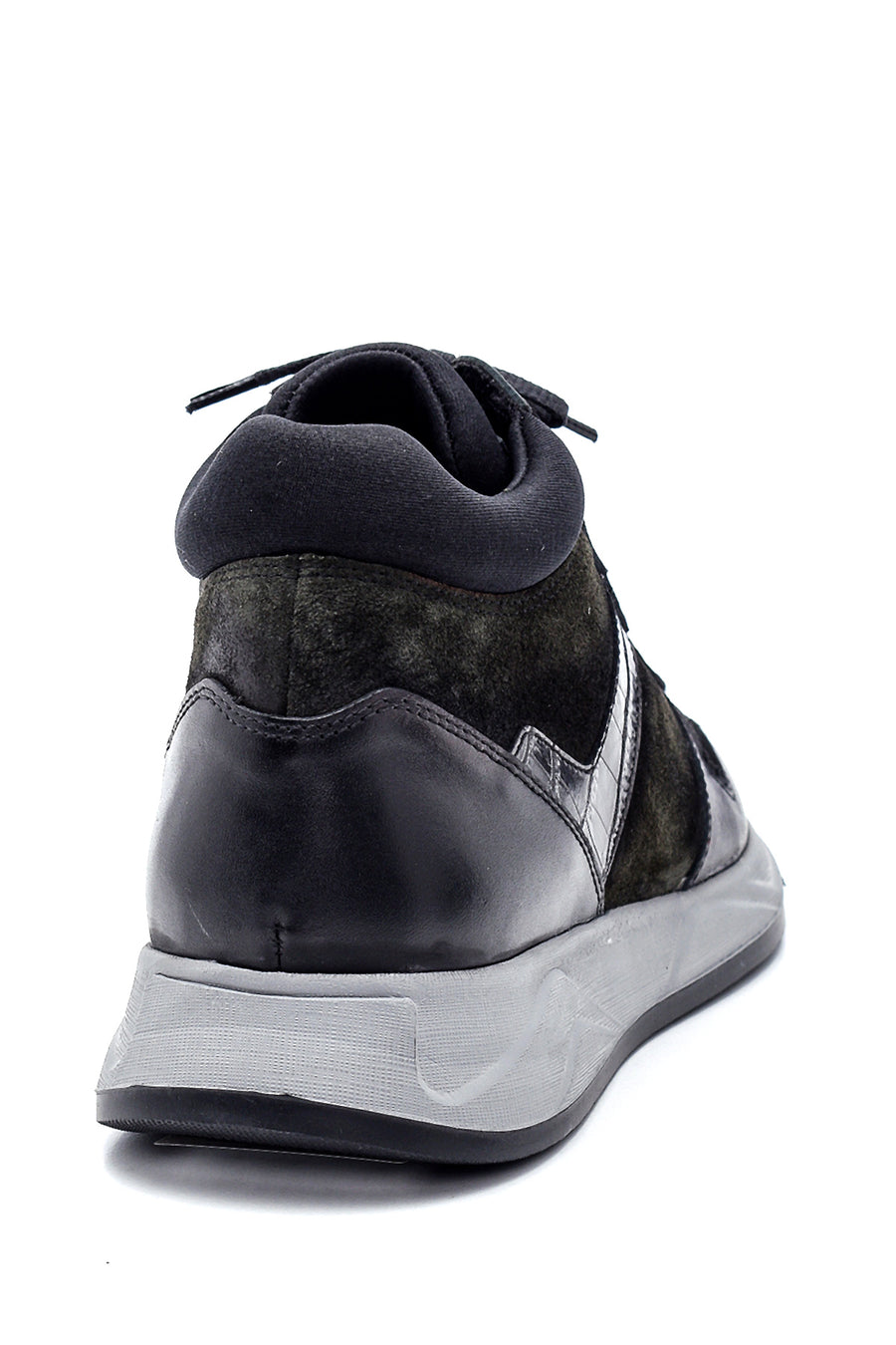 Erkek Kroko Detaylı Bilekli Sneaker