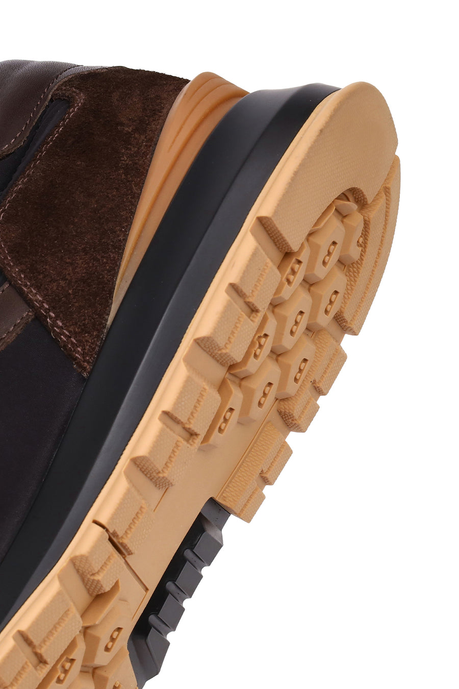 Men's Black Lace-Up Leather Sneaker