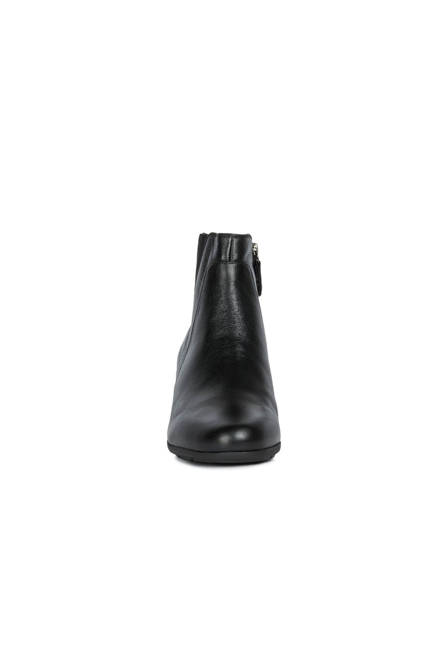 Geox Women's Black New Annya Mid Leather Heeled Boots