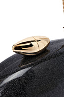 Women's Black Long Chain Strap Mini Evening Box Bag | Derimod