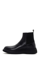 Male Black Leather Chelsea Boots | Derimod