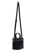 Woman Black Long-Strap Quilted Mini Shoulder Bag | Derimod