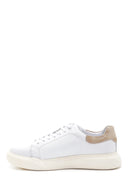 Men's White Leather Sneaker | Derimod