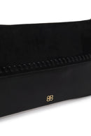 Woman Black Braided Chain-Strap Clutch Bag | Derimod