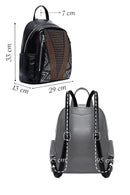 Women's Black Printed Backpack | Derimod