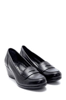 Women's Leather Wedge Heeled Shoes | Derimod
