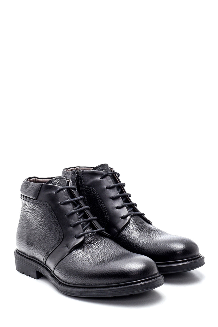 Men's Leather Zippered Classic Boots