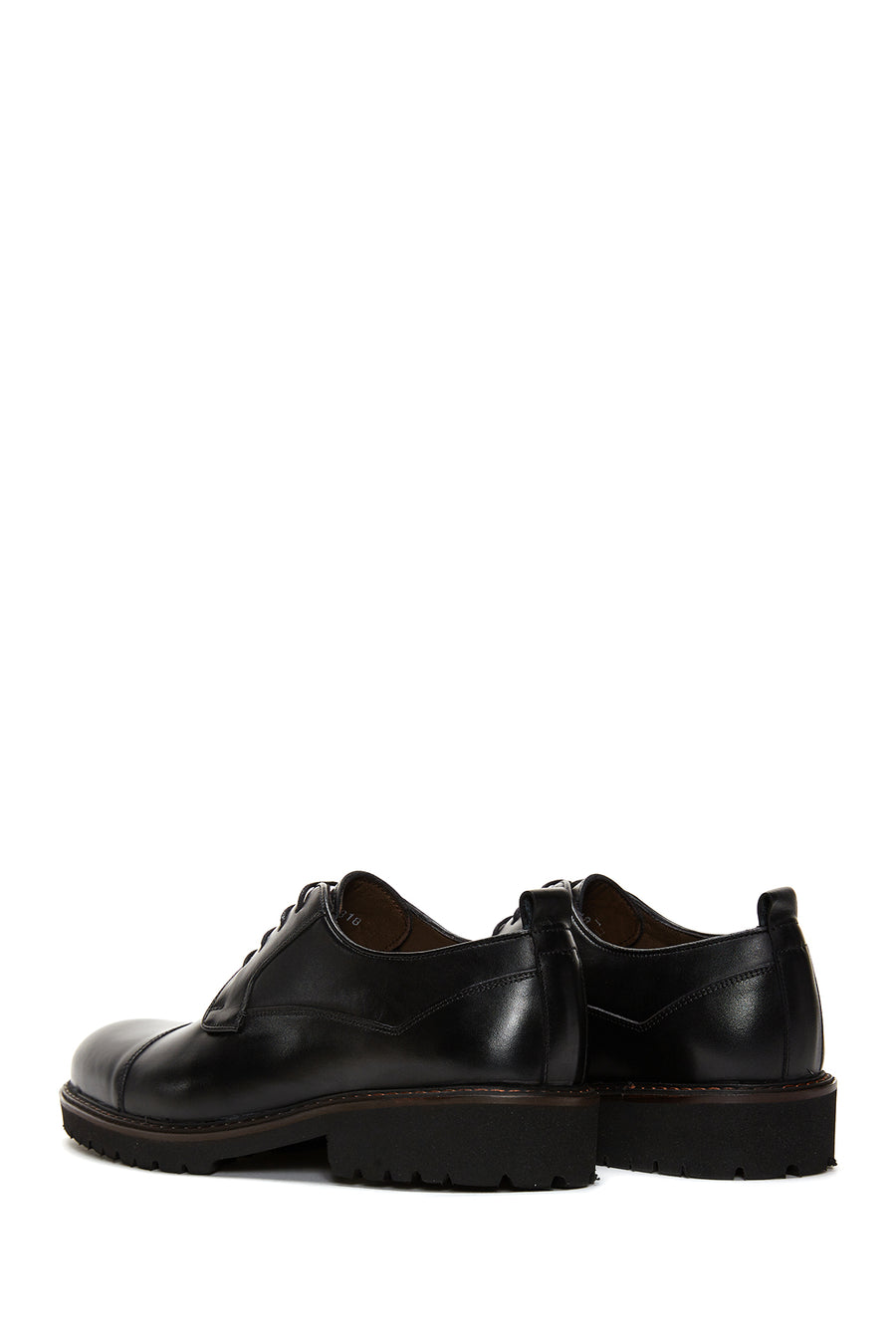 Men's Black Leather Casual Shoes