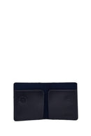 Men's Navy Blue Leather Card Holder | Derimod