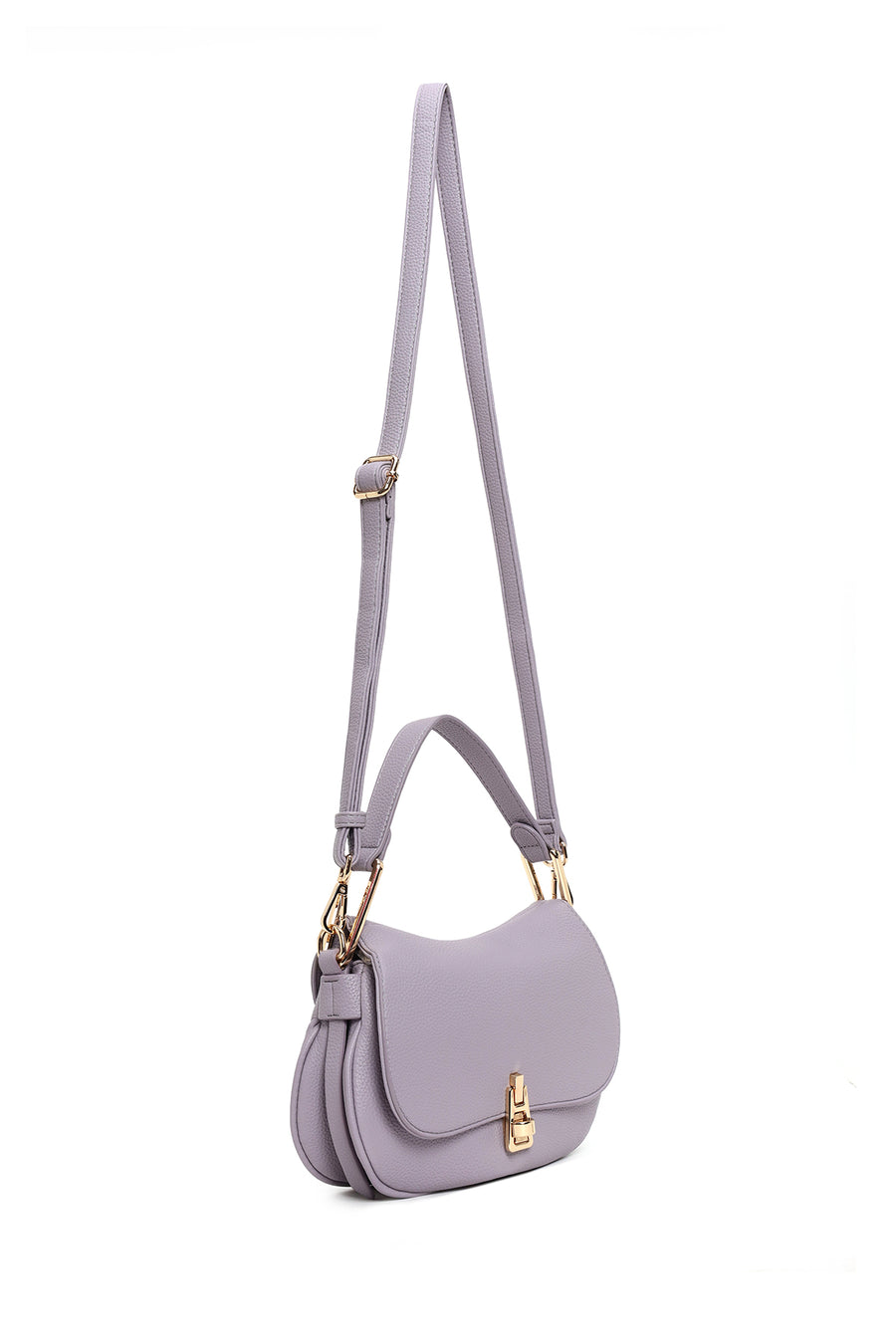 Woman Lilac Long Strap Shoulder Bag