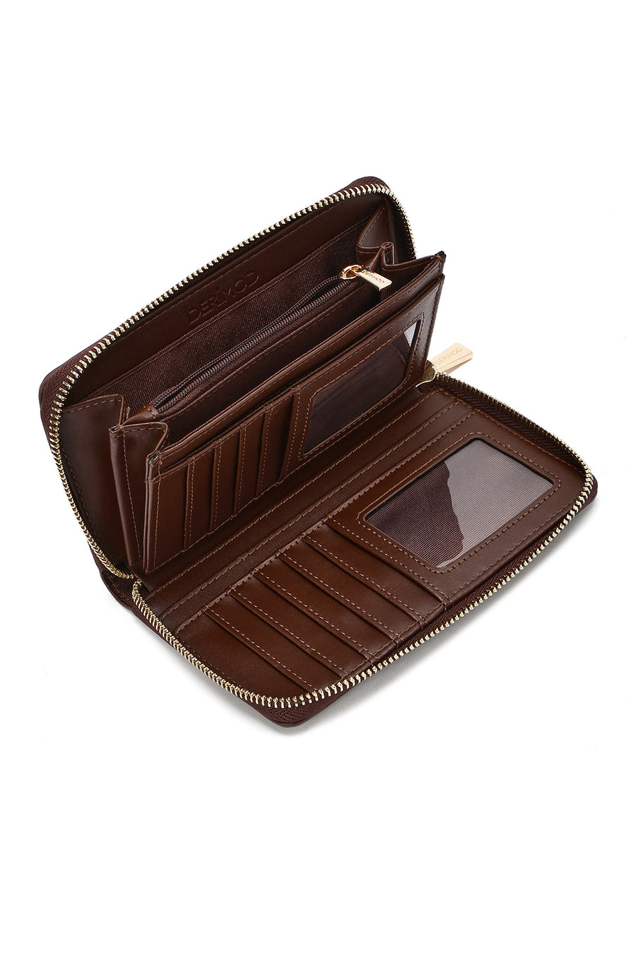 Women's Brown Printed Wallet
