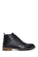 Men's Black Leather Classic Boots | Derimod