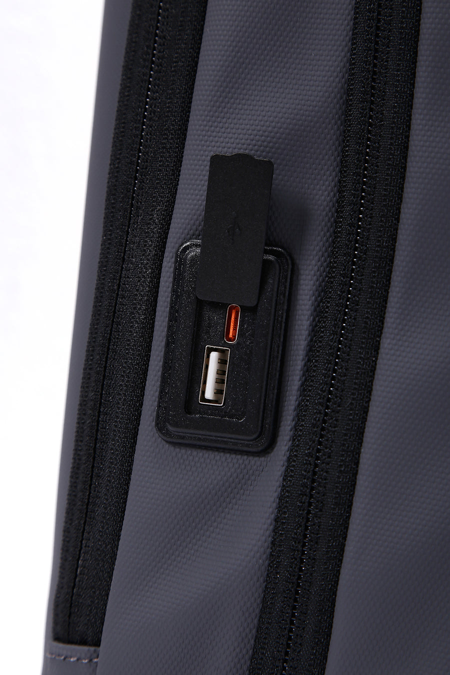 D-Pack Unisex Gray Technological Fabric Hardcase Backpack