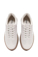 Kadın Bej Bağcıklı Sneaker | Derimod