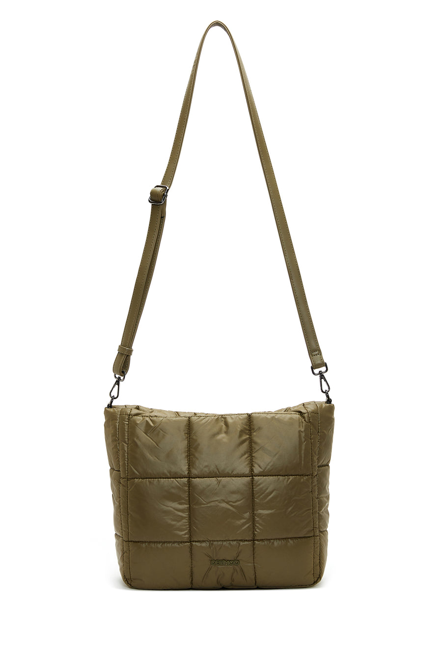 Women's Khaki Quilted Shoulder Bag