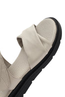 
Women's Gray Strapped Leather Sandal
 | Derimod