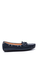 Women's Leather Bow Loafer | Derimod