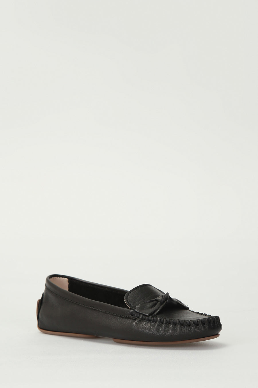 Black Women's Leather Loafer