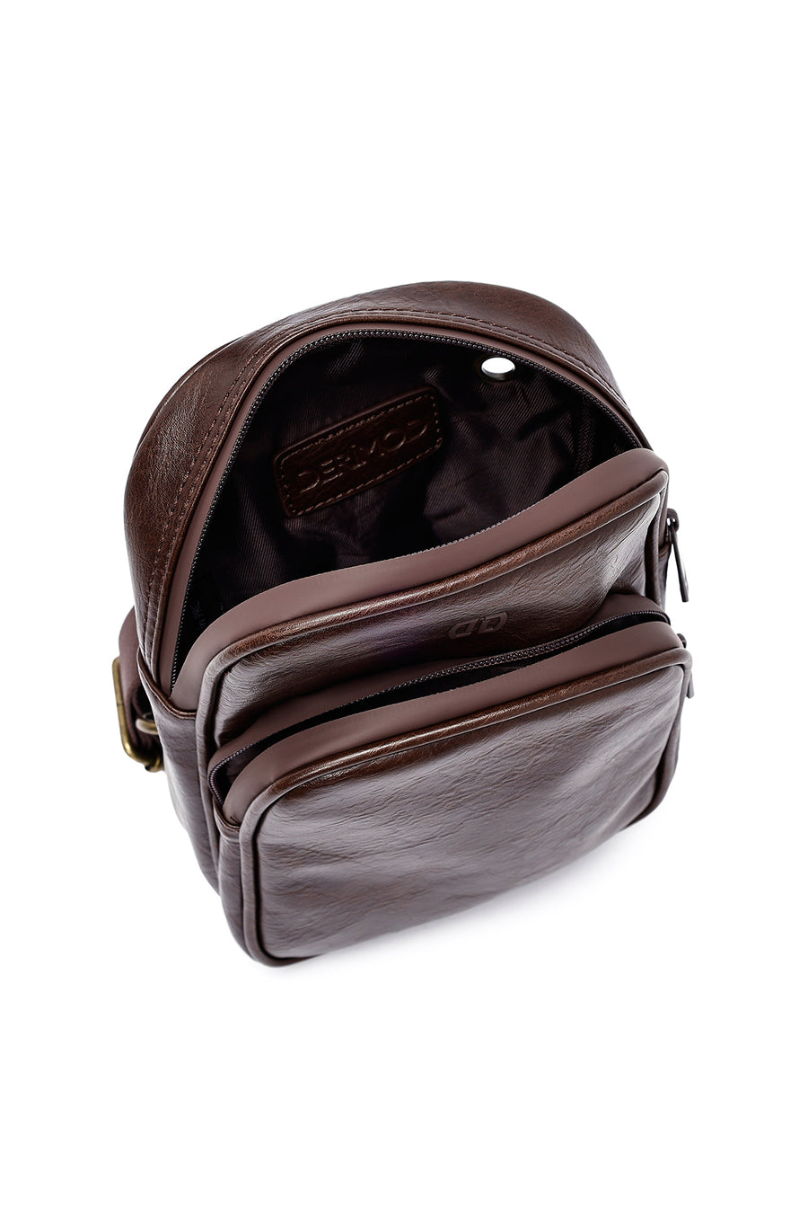 Men's Brown Mini Crossbody Bag