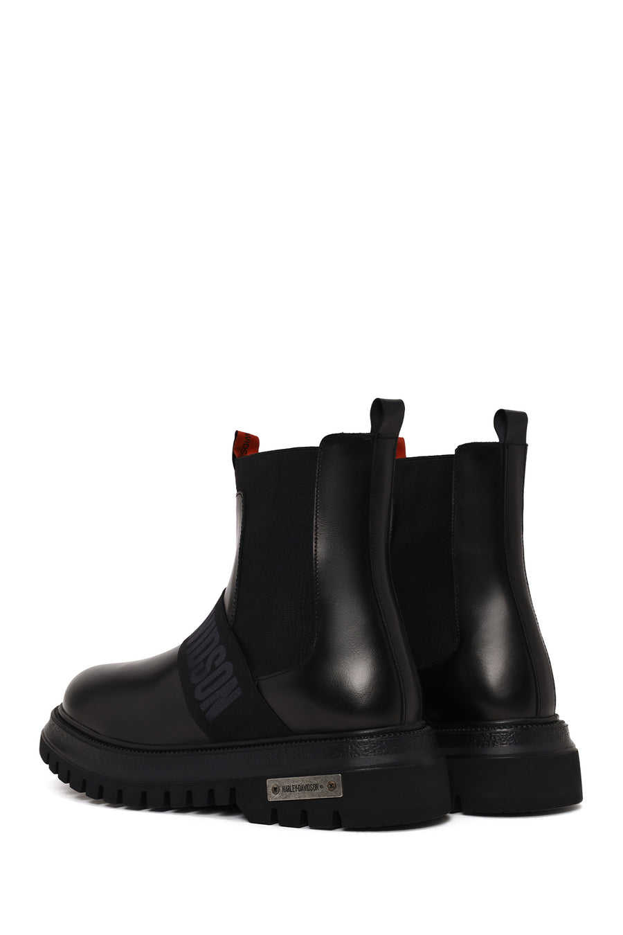 Harley Davidson Male Black Polperro Leather Chelsea Boots