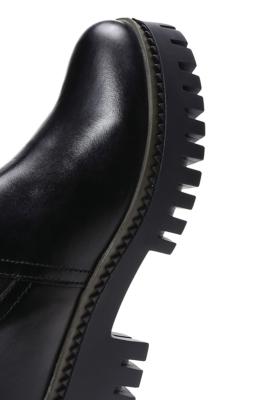 Women's Black Leather Chelsea Boots
