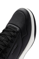 Skechers Men's Black Uno Court Lace-Up Chunky Sole Sneakers | Derimod