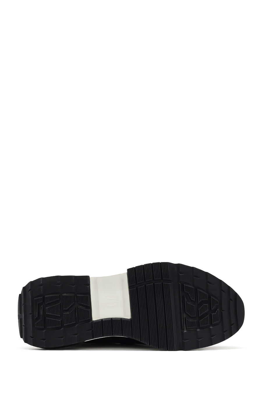 Men's Black Thick Sole Lace Up Suede Leather Sneaker