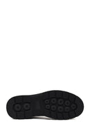 Men's Black Lace-Up Leather Boot | Derimod