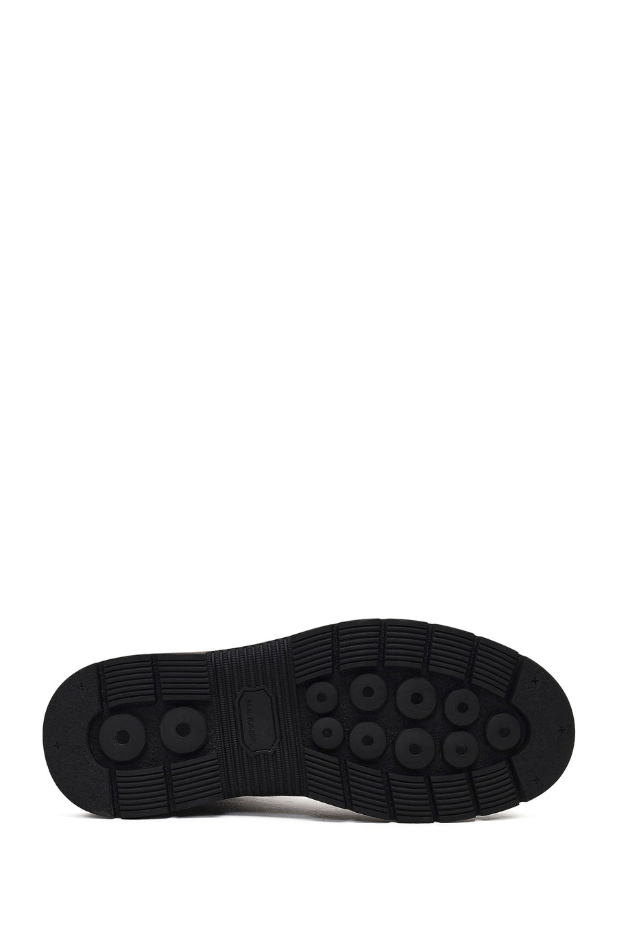 Men's Black Lace-Up Leather Boot