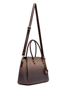 Woman Brown Long-Strap Printed Shoulder Bag | Derimod
