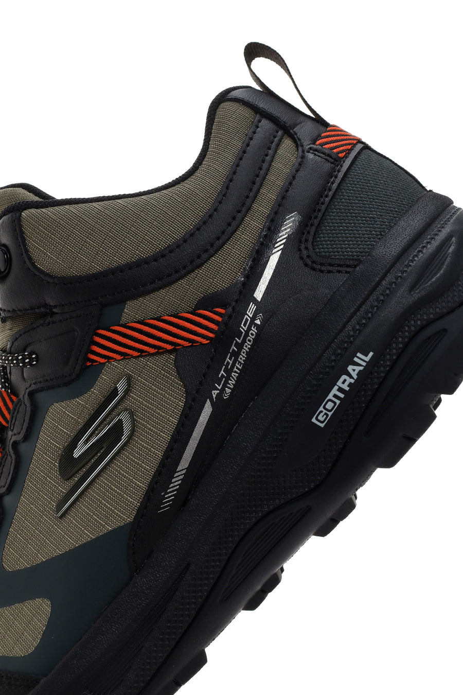 Skechers Men's Khaki Go Run Trail Altitude-Water Thick-Sole Sneaker