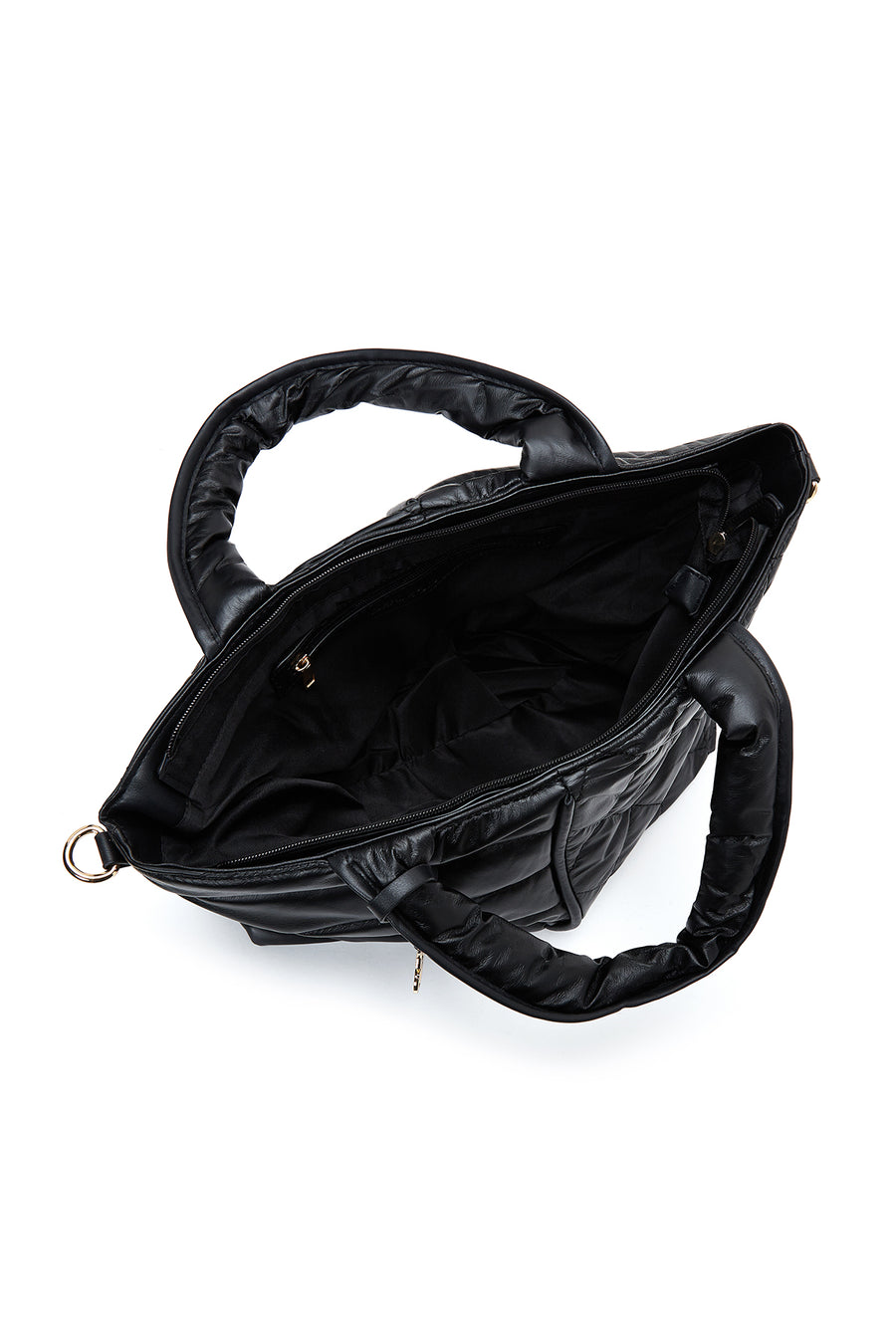 Women's Black Quilted Shoulder Bag
