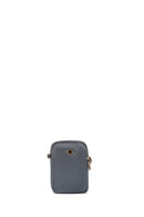 Woman Blue Long-Strap Fabric Mini Crossbody Bag | Derimod