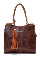 Women's Snakeskin Patterned Shoulder Bag | Derimod