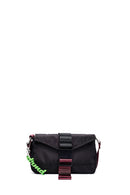 Women's Black Long Strap Mini Fabric Crossbody Bag | Derimod