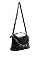Women's Black Long Strap Chain Detailed Shoulder Bag | Derimod