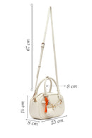 Women's Cream Long Strap Accessory Mini Handbag | Derimod