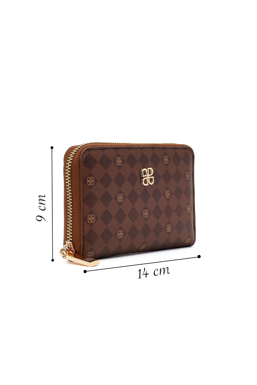Woman Brown Printed Wallet