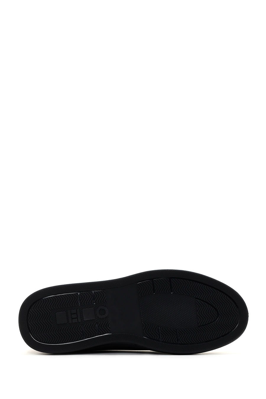 Erkek Haki Bağcıklı Deri Sneaker